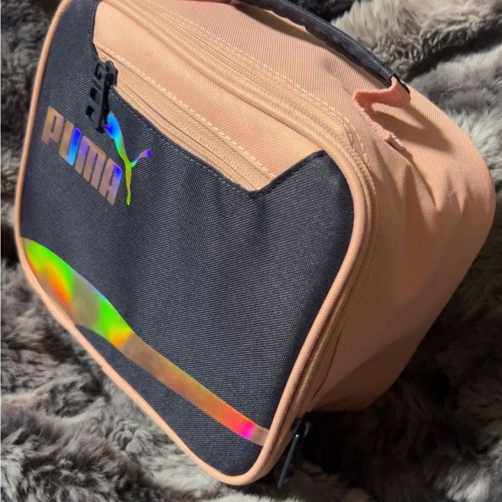 PUMA Formstripe lunch bag pink and blue